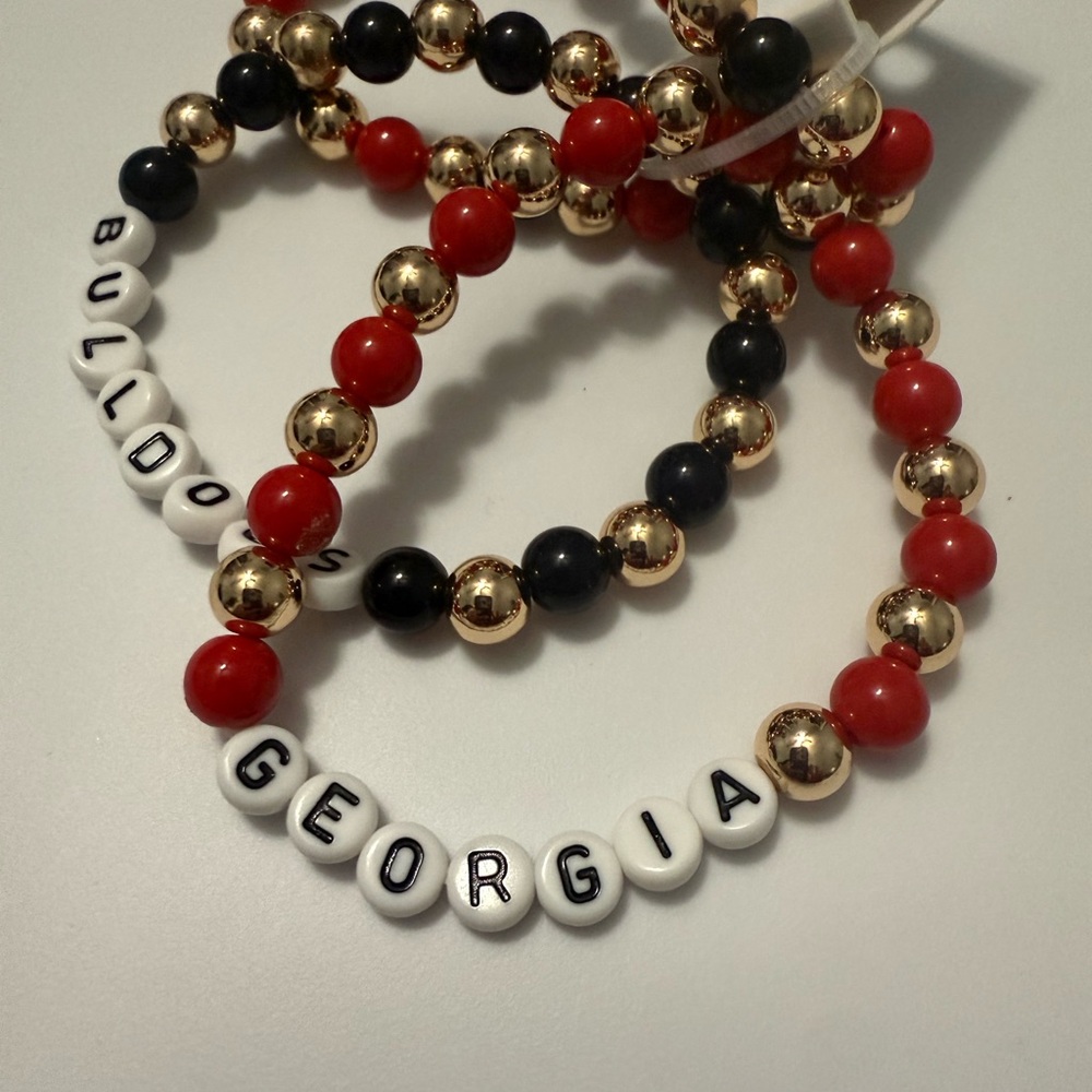 NWT Georgia Bulldogs bracelets